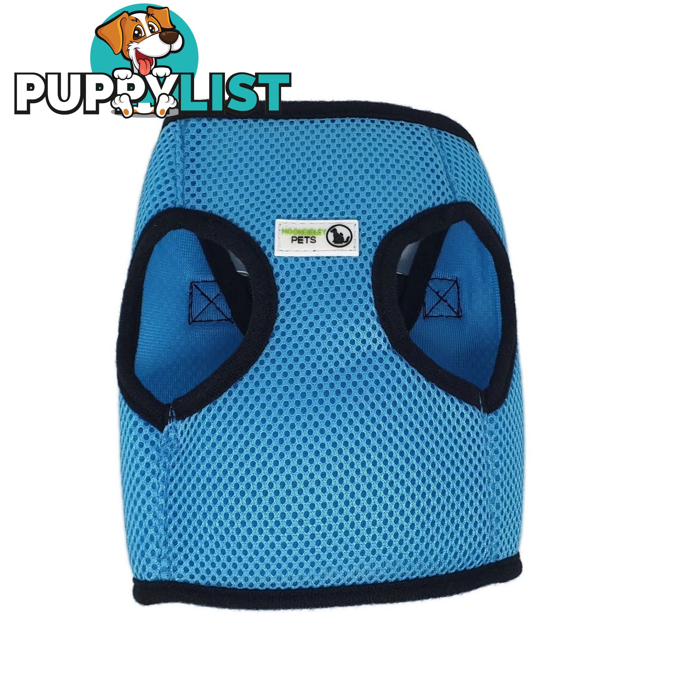 Vest Harness Pet Dog-Cat Step-in Velcro and Buckle Attachments - Moondidley Pets - MDPVESTLPNK