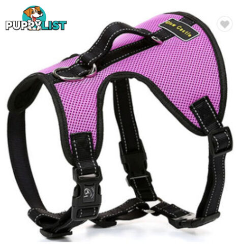 Dog Harness Billi Bob Soft Mesh Reflective Webbing - Moondidley Pets - MDPHARBILXLPUR