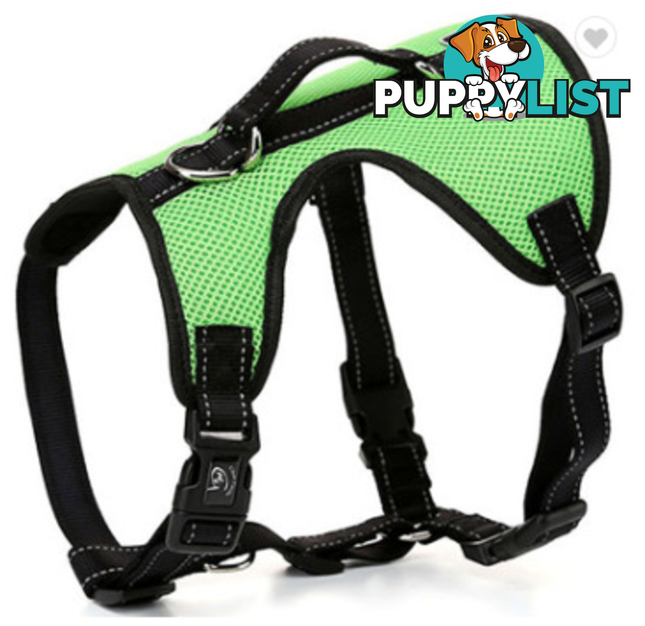 Dog Harness Billi Bob Soft Mesh Reflective Webbing - Moondidley Pets - MDPHARBILXLPUR