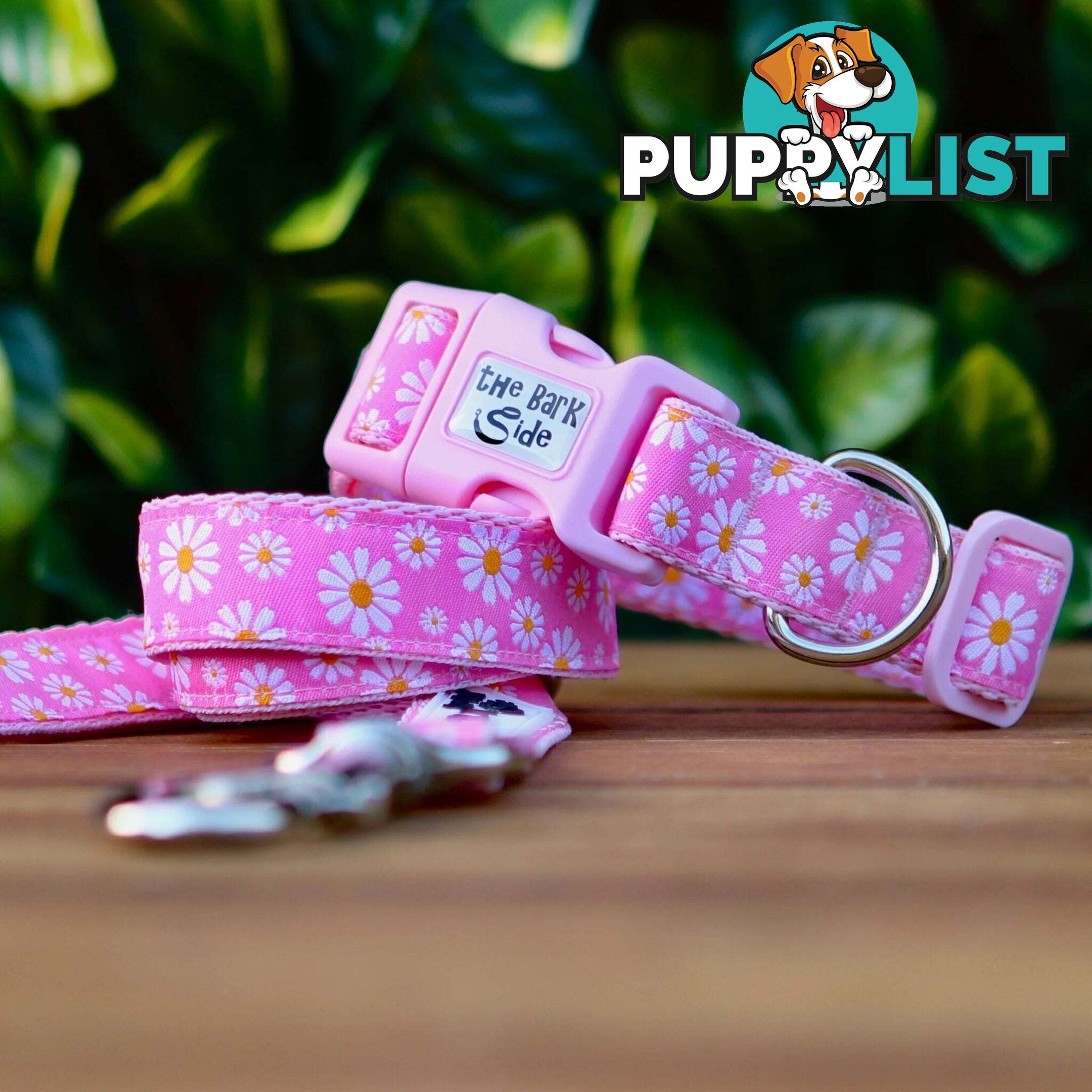 Daisy Dog Lead / Dog Leash - Hand Made by The Bark Side - TBSLDDAIPNK201.2