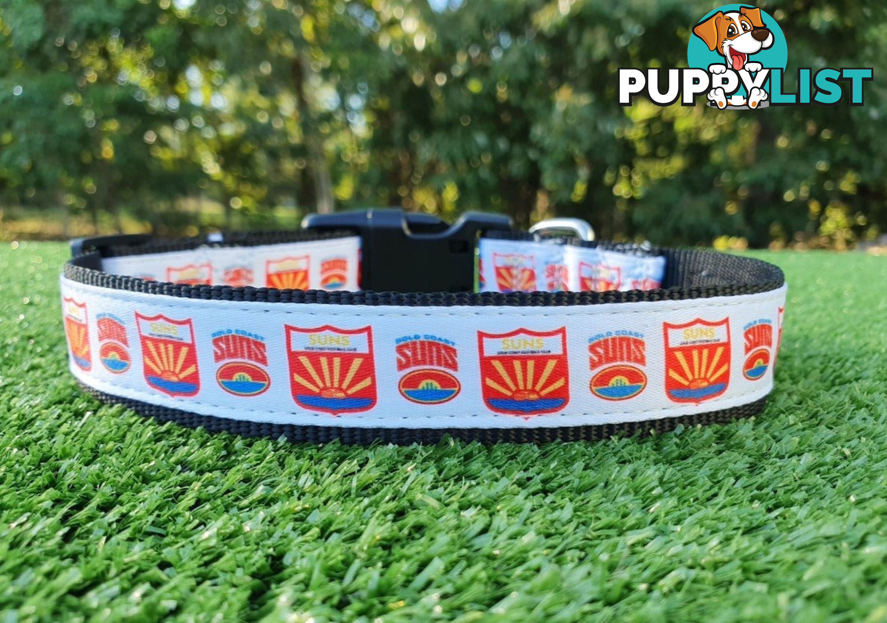 AFL Dog Collars, Footy - Aussie Rules - Moondidley Pets - MDPCOLAFLMRT