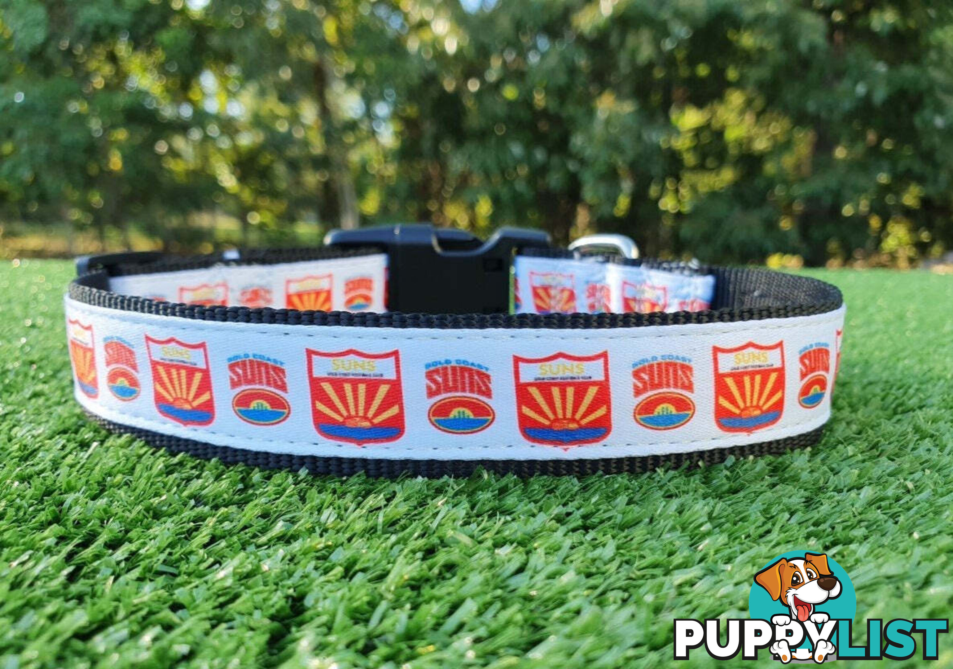 AFL Dog Collars, Footy - Aussie Rules - Moondidley Pets - MDPCOLAFLMRT