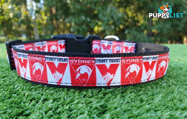 AFL Dog Collars, Footy - Aussie Rules - Moondidley Pets - MDPCOLAFLMRT