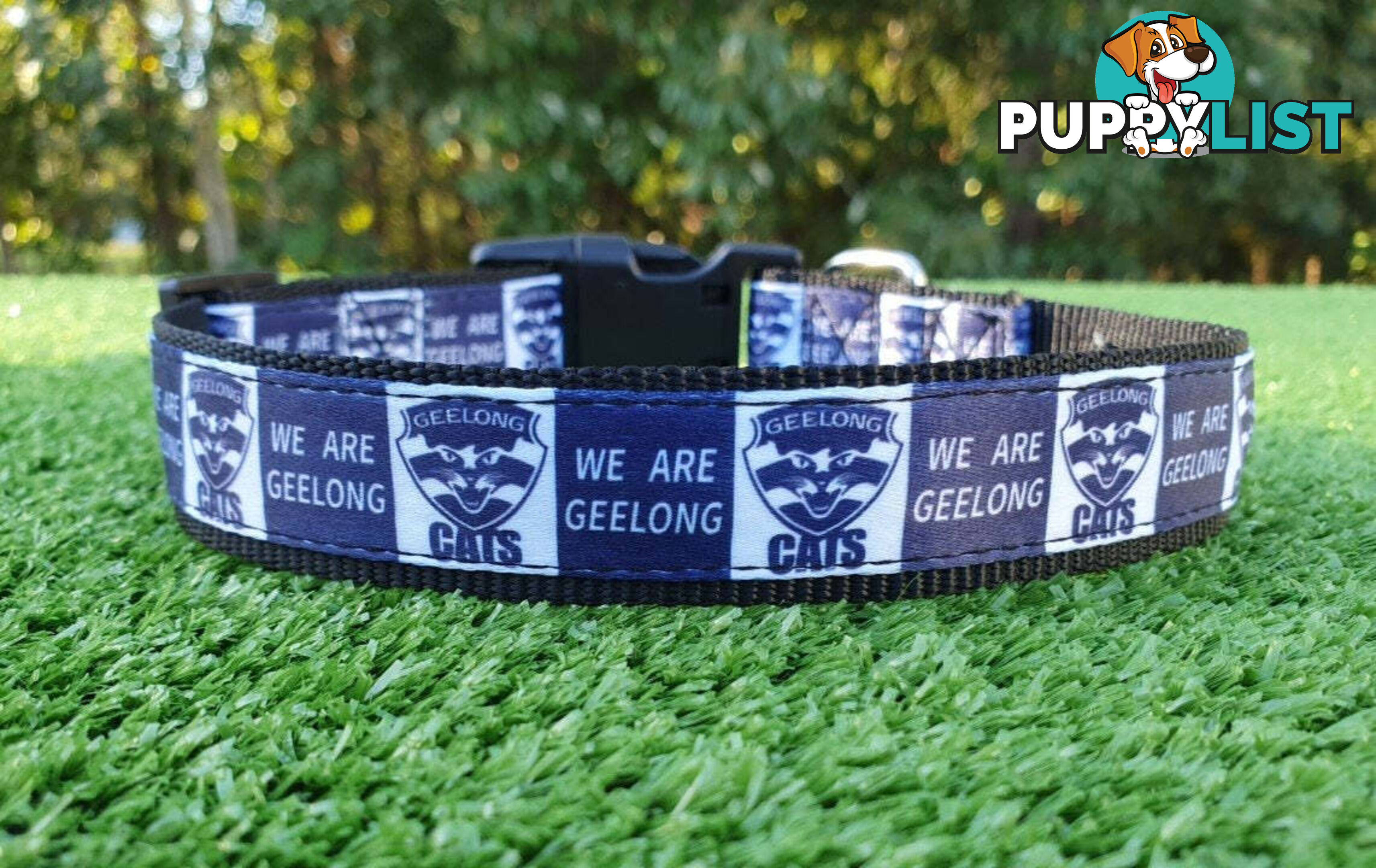 AFL Dog Collars, Footy - Aussie Rules - Moondidley Pets - MDPCOLAFLMRT