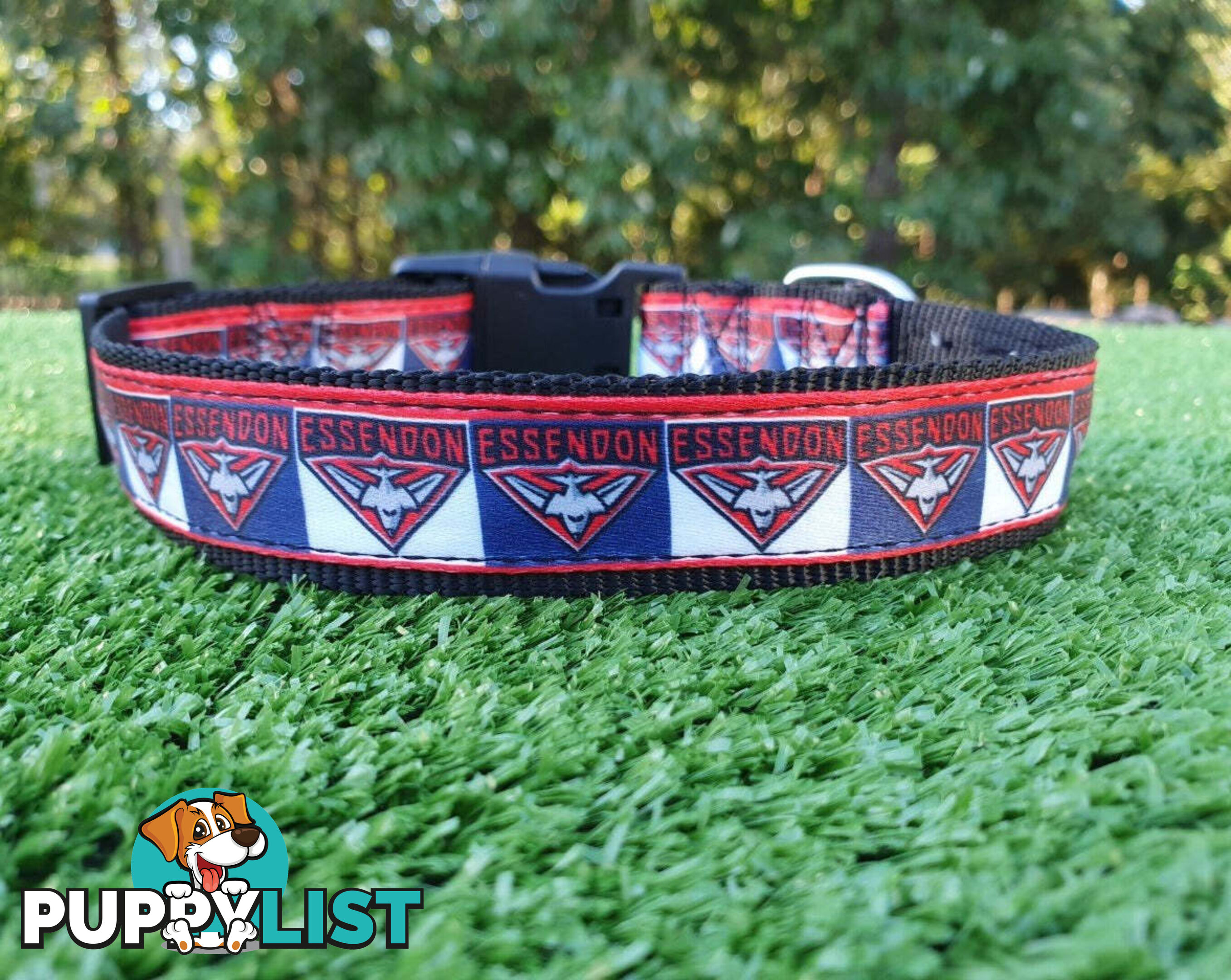 AFL Dog Collars, Footy - Aussie Rules - Moondidley Pets - MDPCOLAFLSWCE