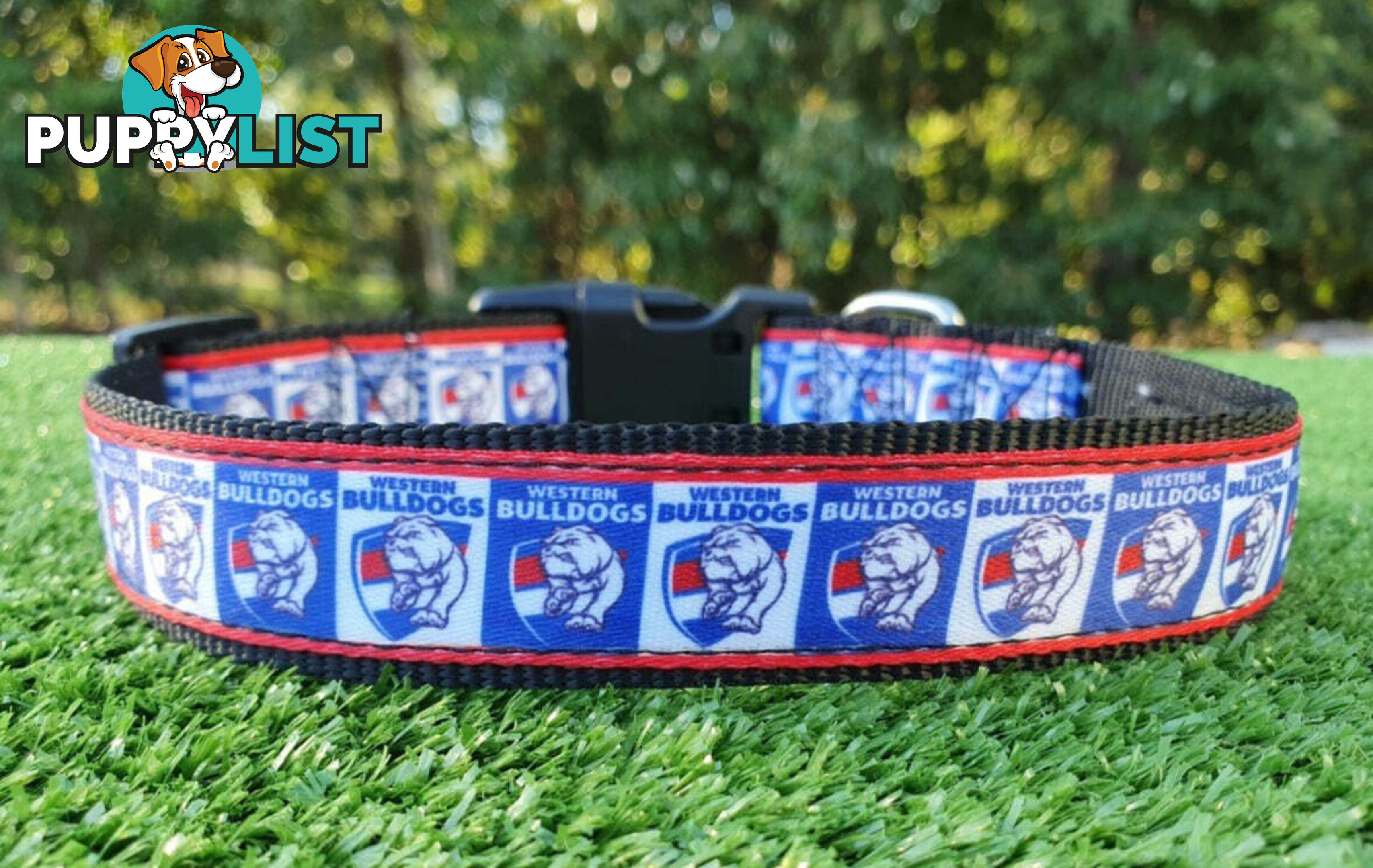 AFL Dog Collars, Footy - Aussie Rules - Moondidley Pets - MDPCOLAFLSWCE