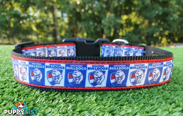 AFL Dog Collars, Footy - Aussie Rules - Moondidley Pets - MDPCOLAFLSWCE