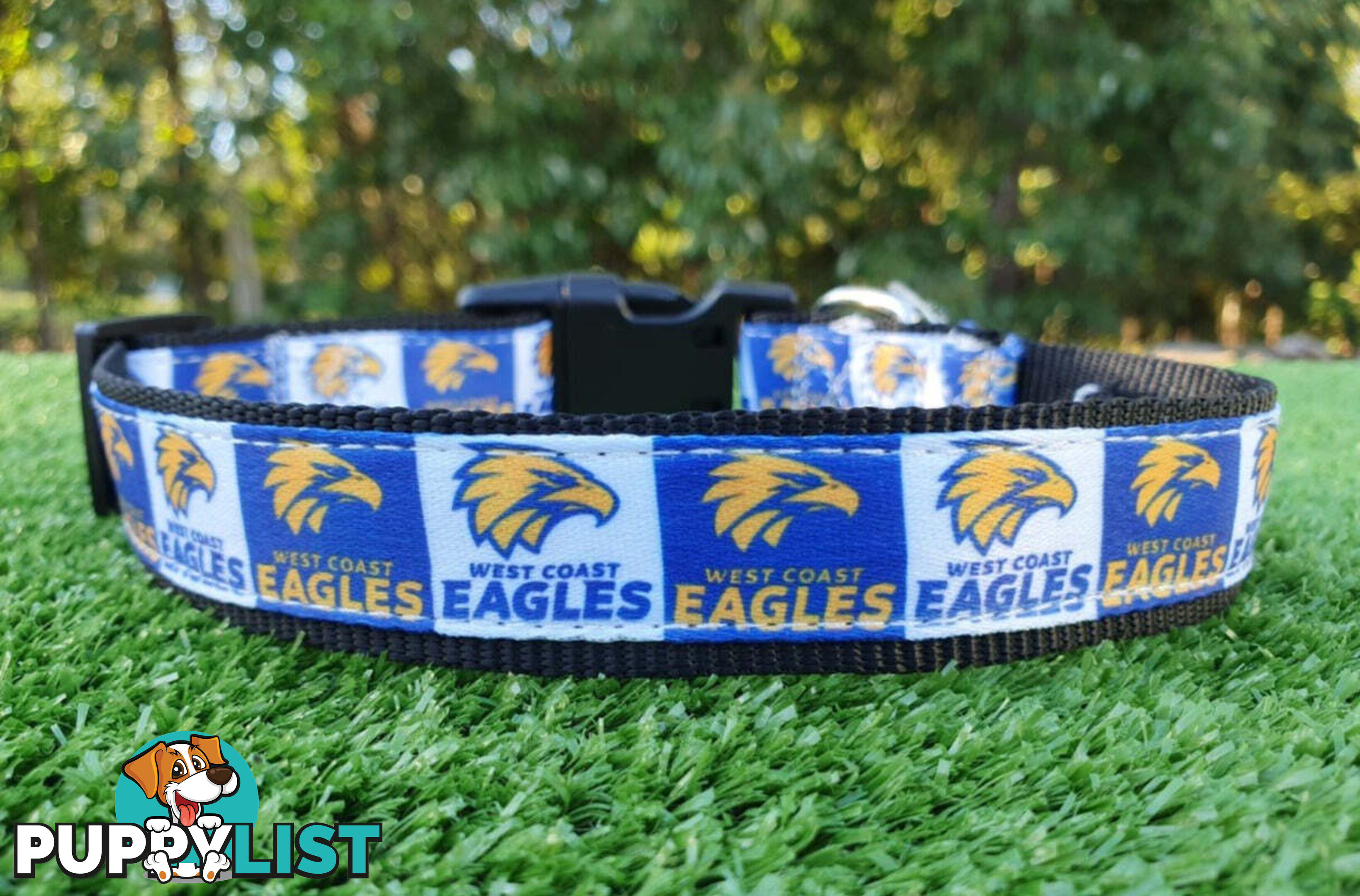 AFL Dog Collars, Footy - Aussie Rules - Moondidley Pets - MDPCOLAFLSWCE