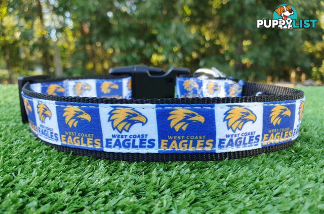 AFL Dog Collars, Footy - Aussie Rules - Moondidley Pets - MDPCOLAFLSWCE