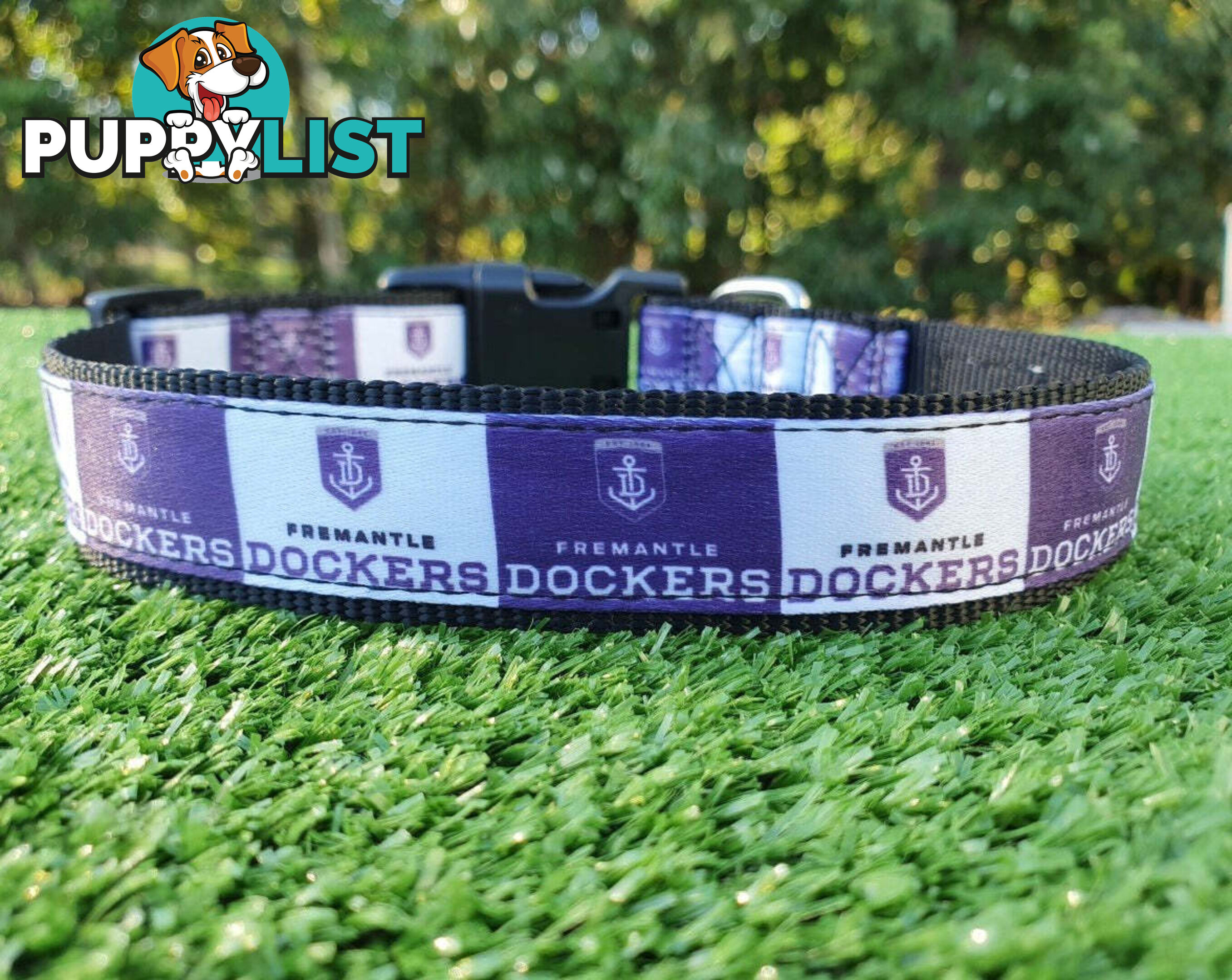 AFL Dog Collars, Footy - Aussie Rules - Moondidley Pets - MDPCOLAFLSWCE