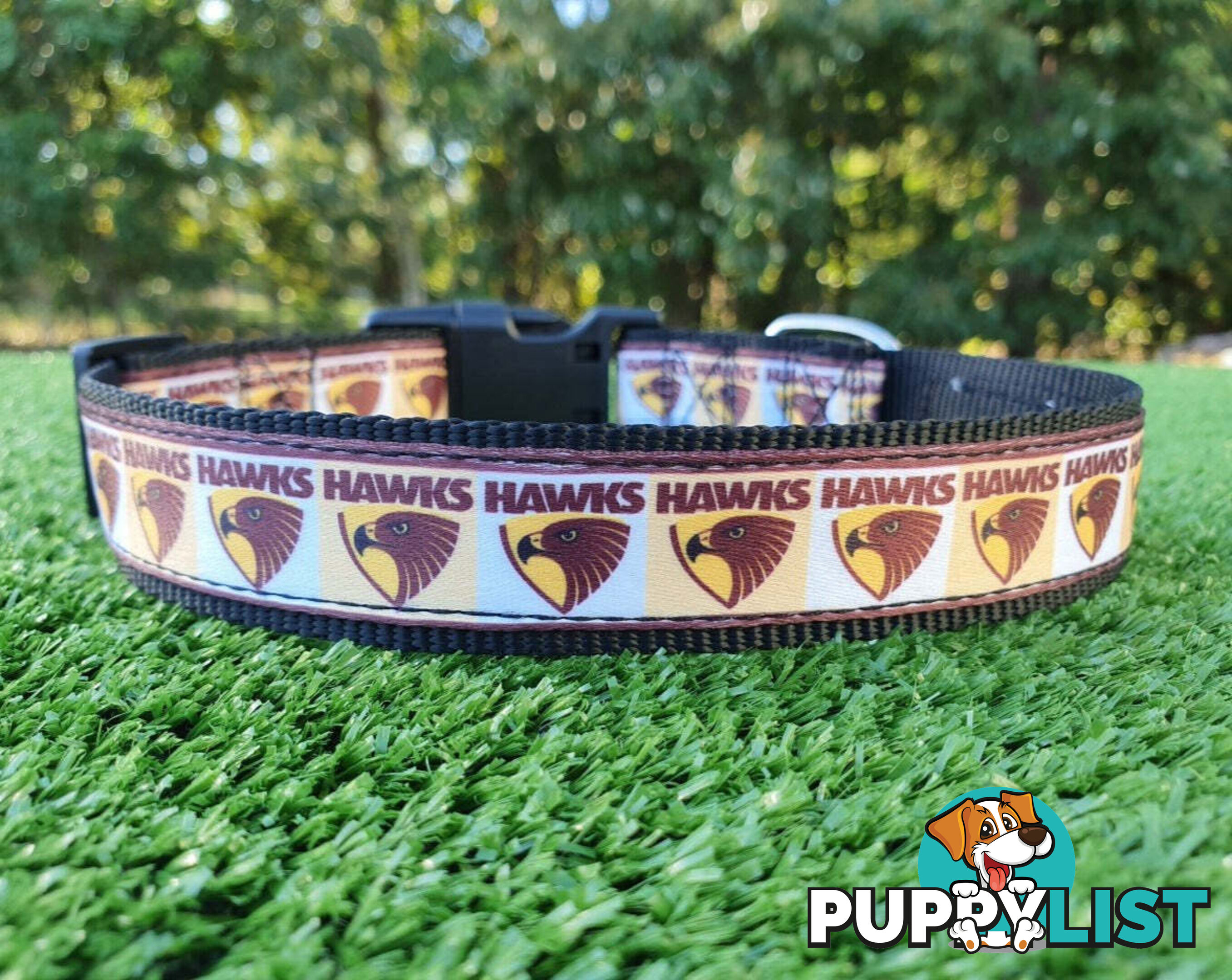AFL Dog Collars, Footy - Aussie Rules - Moondidley Pets - MDPCOLAFLSWCE