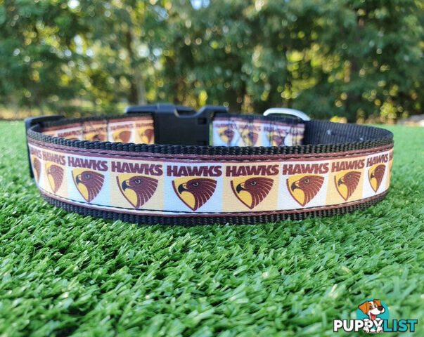 AFL Dog Collars, Footy - Aussie Rules - Moondidley Pets - MDPCOLAFLSWCE
