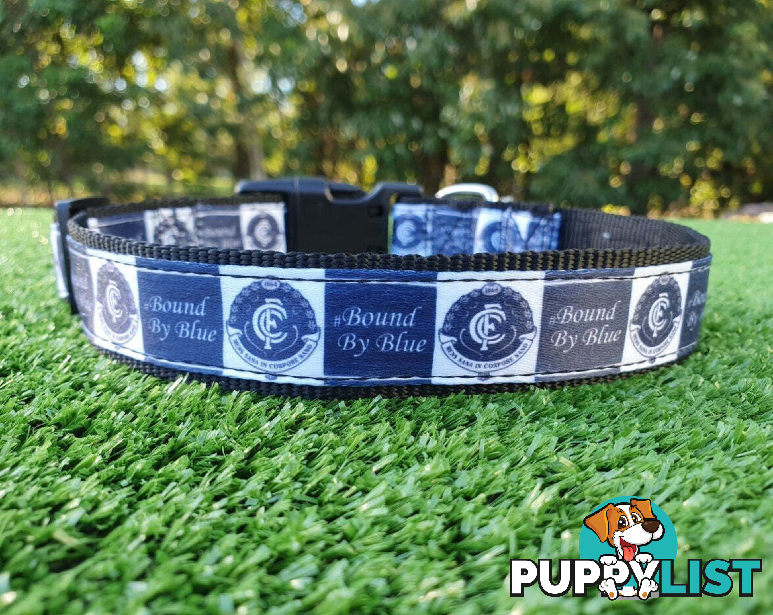 AFL Dog Collars, Footy - Aussie Rules - Moondidley Pets - MDPCOLAFLSWCE