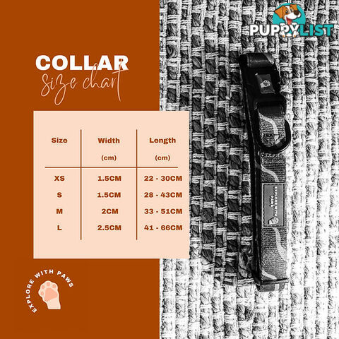 Designer Dog Collars by Explore with Paws - EWPCOLXSTURN