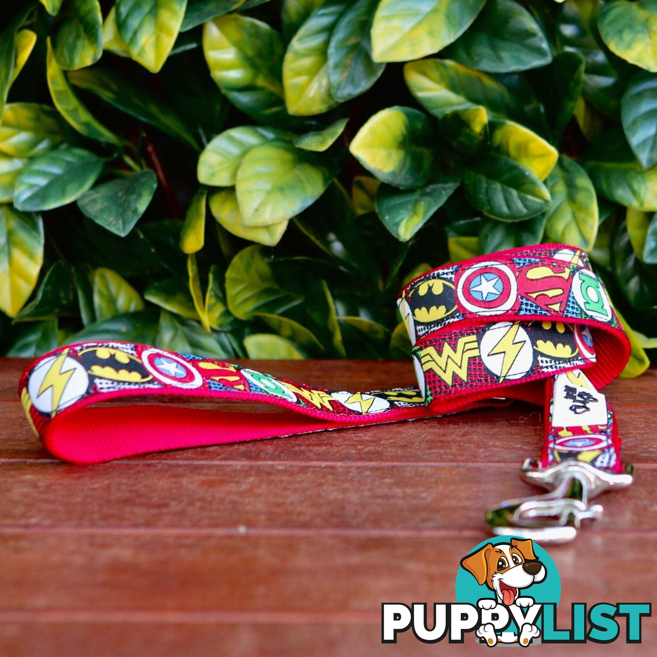 Superhero Dog Lead / Dog Leash - Hand Made by The Bark Side - TBSLDSUPBLK201.5