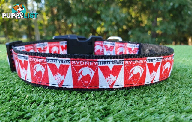 AFL Dog Collars, Footy - Aussie Rules - Moondidley Pets - MDPCOLAFLSNMK