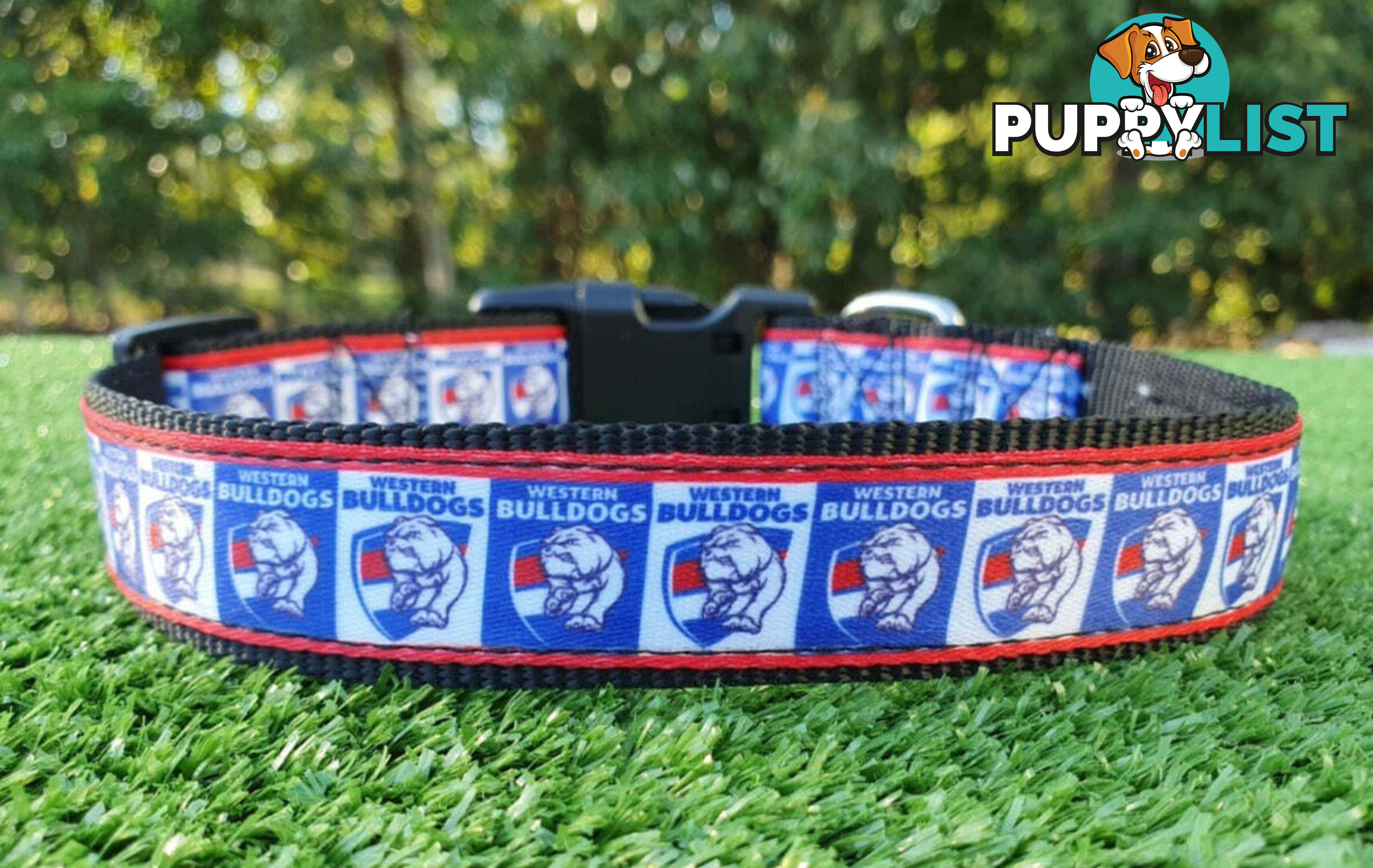 AFL Dog Collars, Footy - Aussie Rules - Moondidley Pets - MDPCOLAFLSNMK