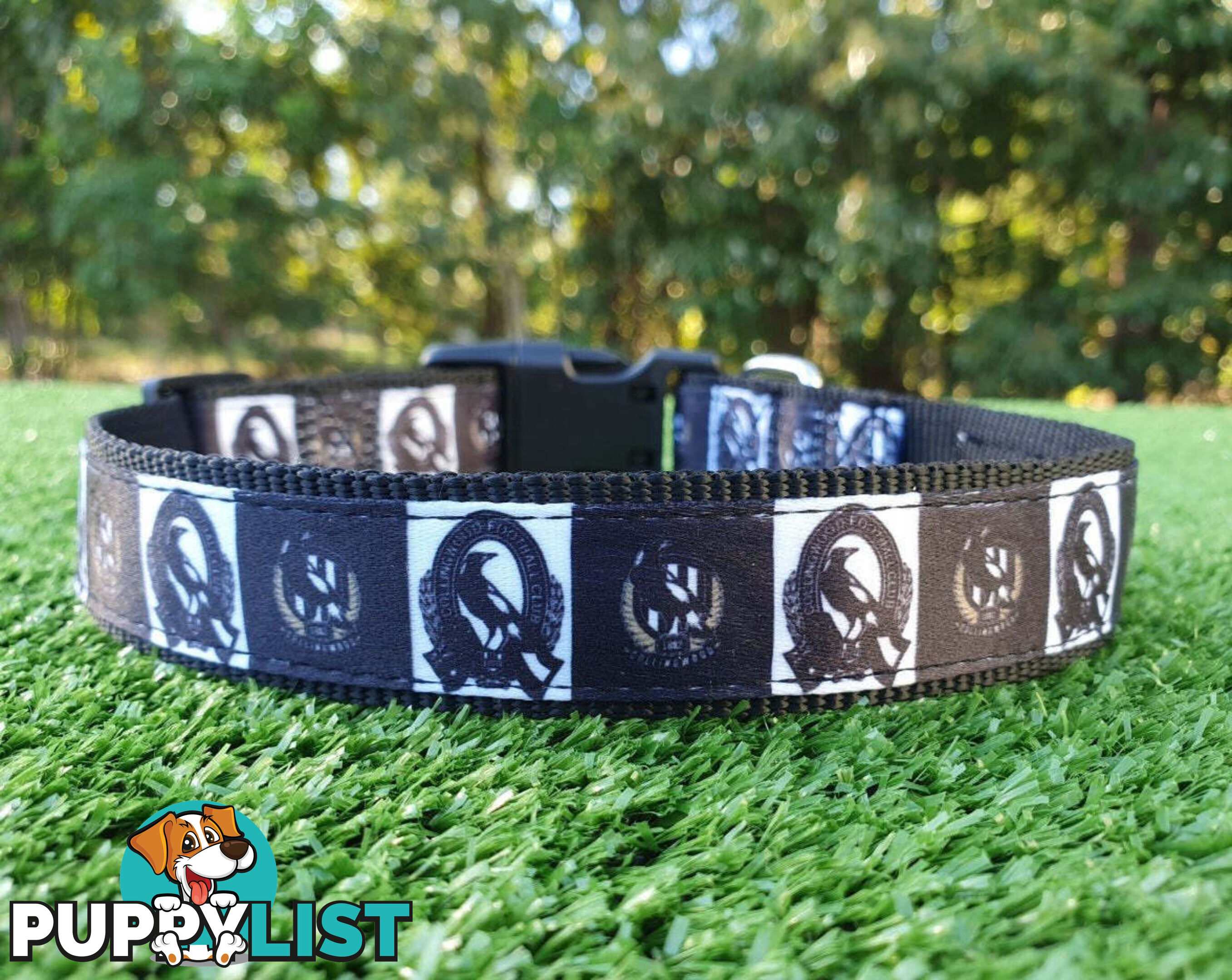 AFL Dog Collars, Footy - Aussie Rules - Moondidley Pets - MDPCOLAFLSNMK