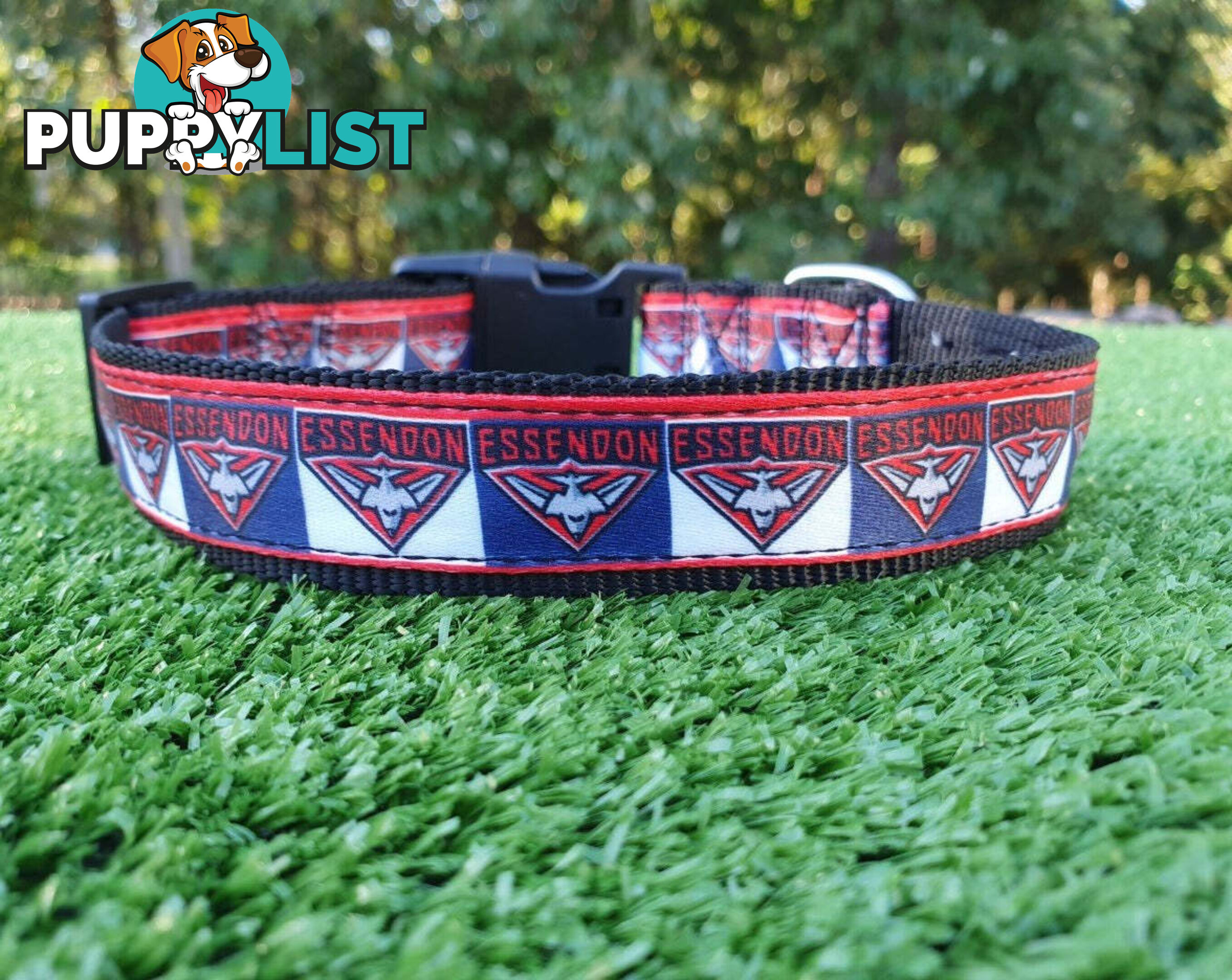 AFL Dog Collars, Footy - Aussie Rules - Moondidley Pets - MDPCOLAFLSNMK