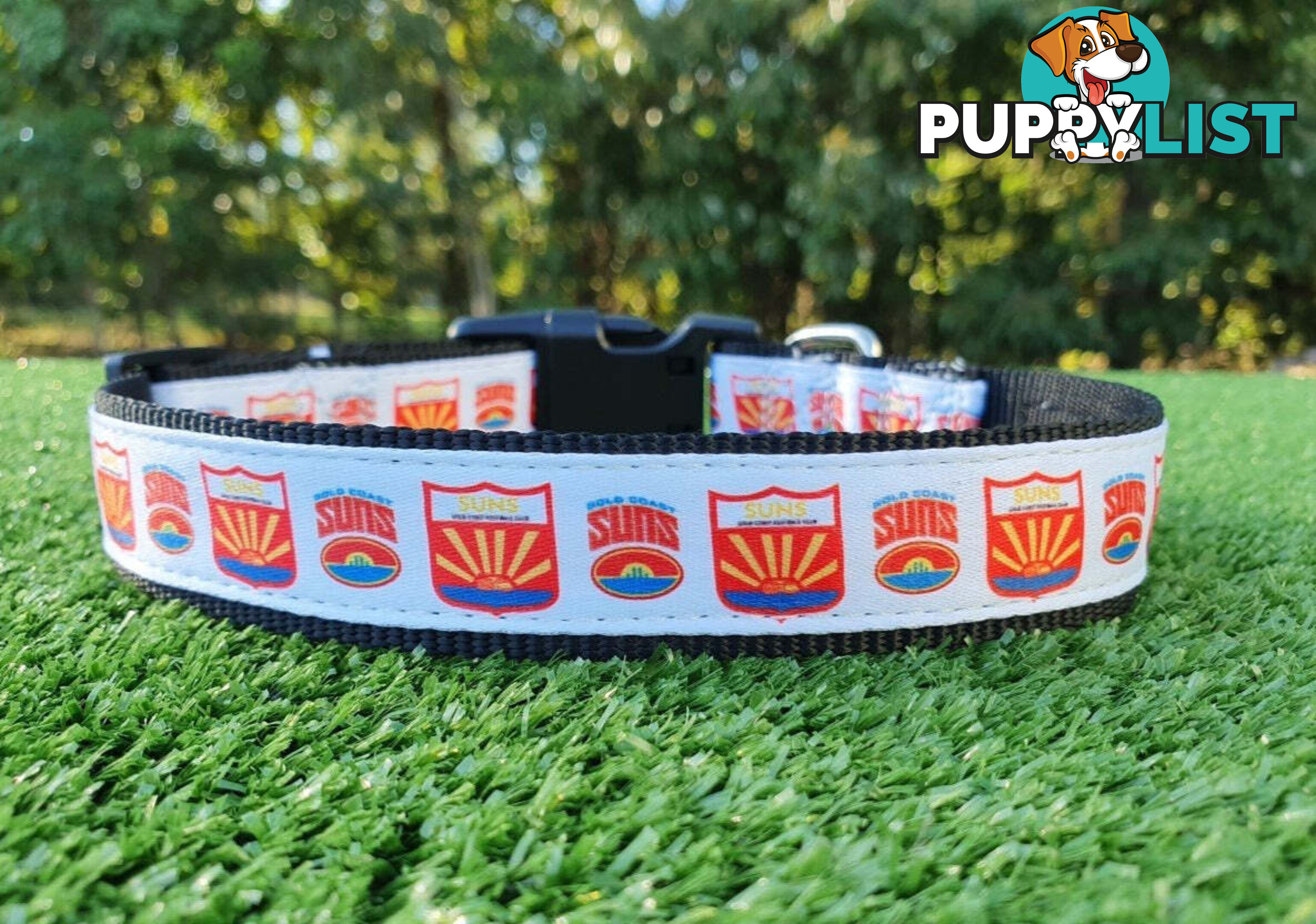 AFL Dog Collars, Footy - Aussie Rules - Moondidley Pets - MDPCOLAFLSNMK