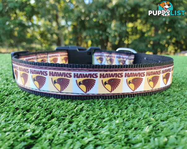 AFL Dog Collars, Footy - Aussie Rules - Moondidley Pets - MDPCOLAFLSNMK