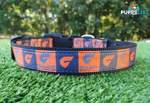 AFL Dog Collars, Footy - Aussie Rules - Moondidley Pets - MDPCOLAFLSNMK