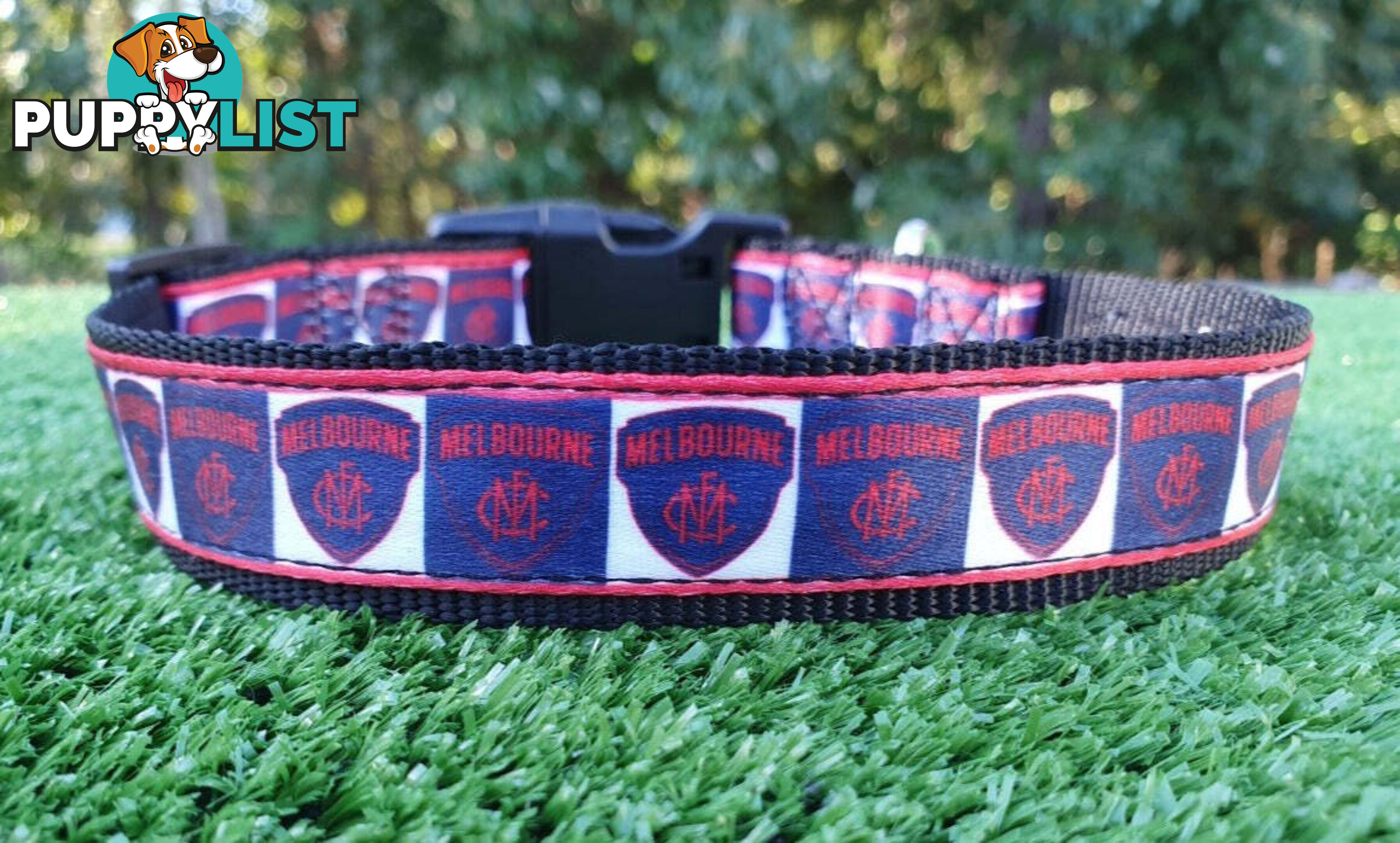 AFL Dog Collars, Footy - Aussie Rules - Moondidley Pets - MDPCOLAFLSNMK