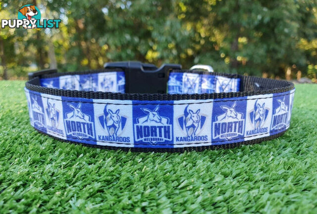 AFL Dog Collars, Footy - Aussie Rules - Moondidley Pets - MDPCOLAFLSNMK