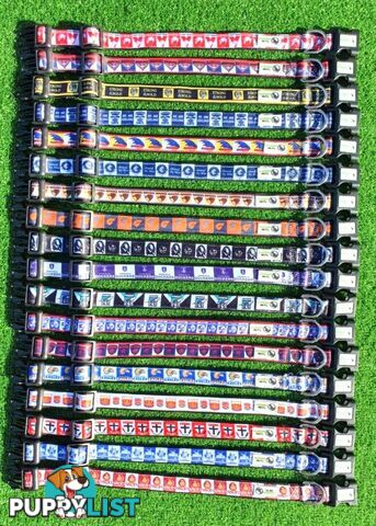 AFL Dog Collars, Footy - Aussie Rules - Moondidley Pets - MDPCOLAFLSNMK