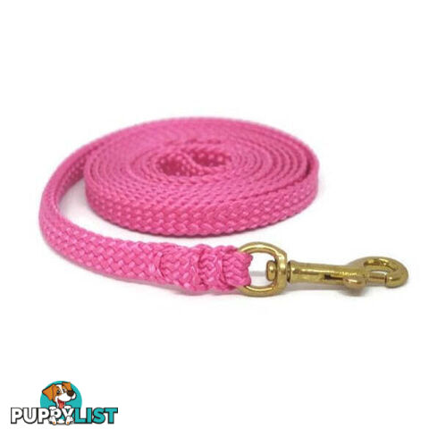 1.8m to 10m Long Dog Lead No Stitching Tough Yarnix 10mm Wide - YNXLD10-1.8-BK-SS