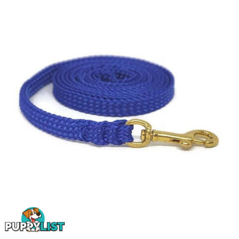1.8m to 10m Long Dog Lead No Stitching Tough Yarnix 10mm Wide - YNXLD10-1.8-BK-SS
