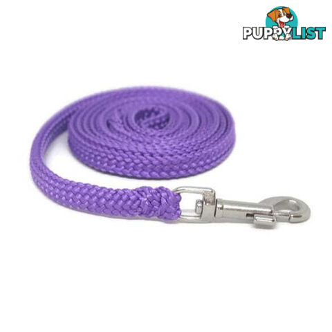 1.8m to 10m Long Dog Lead No Stitching Tough Yarnix 10mm Wide - YNXLD10-1.8-BK-SS