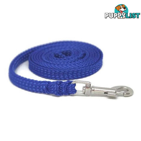 1.8m to 10m Long Dog Lead No Stitching Tough Yarnix 10mm Wide - YNXLD10-1.8-BK-SS