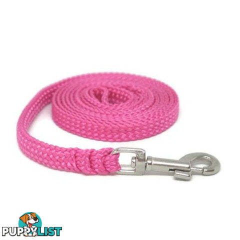 1.8m to 10m Long Dog Lead No Stitching Tough Yarnix 10mm Wide - YNXLD10-1.8-BK-SS