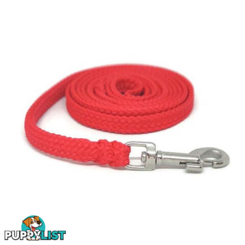 1.8m to 10m Long Dog Lead No Stitching Tough Yarnix 10mm Wide - YNXLD10-1.8-BK-SS