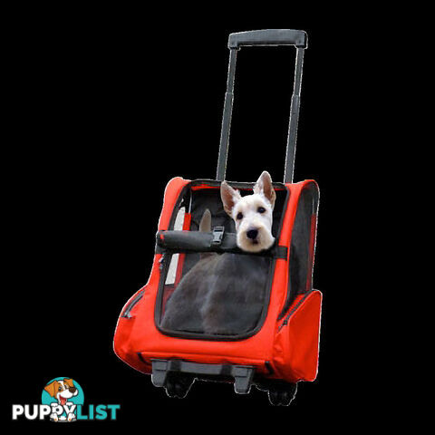 Dog Pet Safety Transport Carrier Backpack Trolley - V63-793955