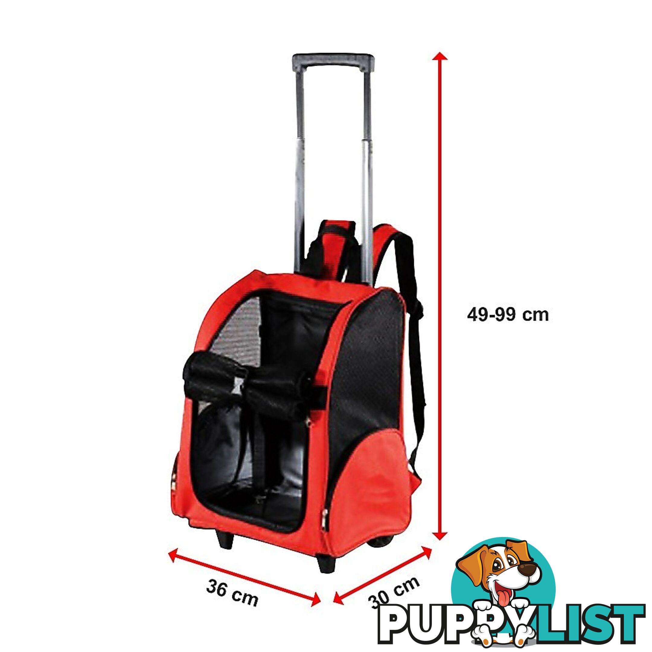 Dog Pet Safety Transport Carrier Backpack Trolley - V63-793955