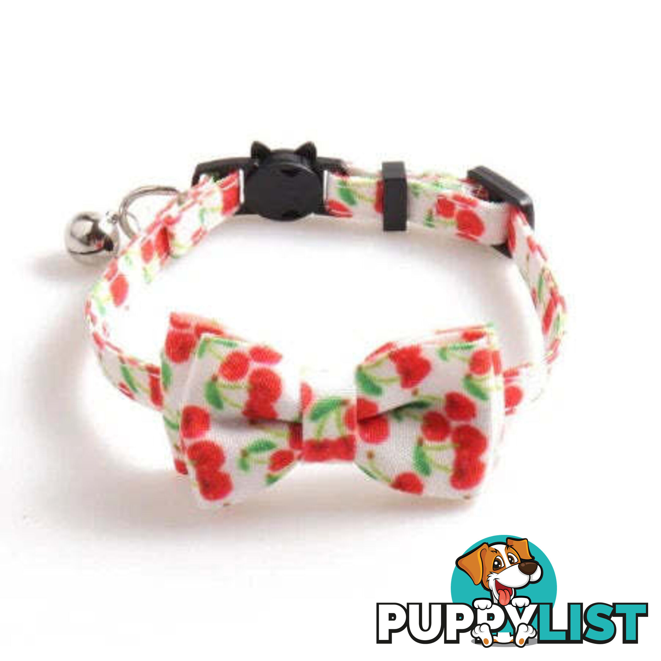 Breakaway Cat Collar & Bow Tie / XS - Hand Made by The Bark Side - TBSBRKXSCHY