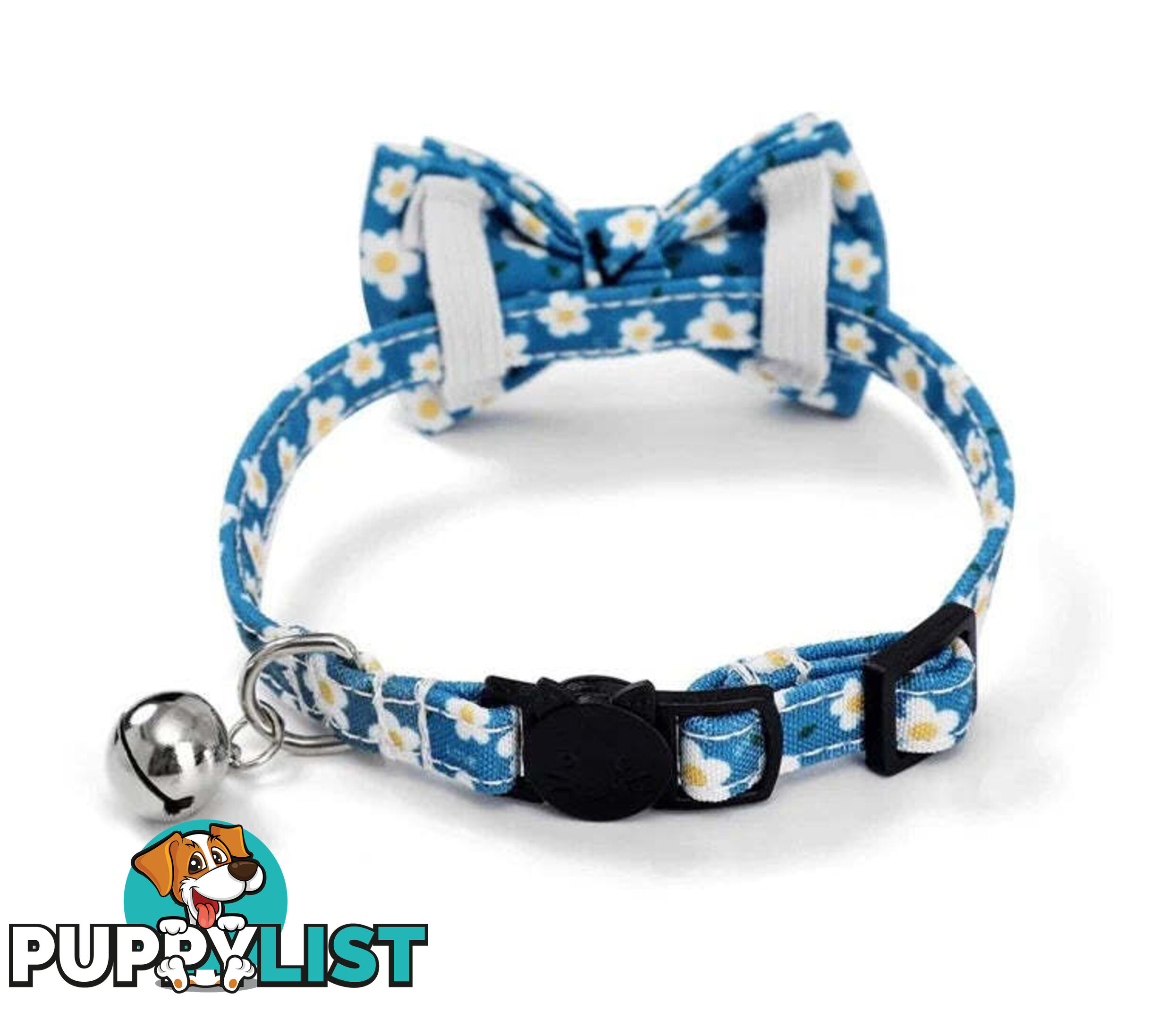 Breakaway Cat Collar & Bow Tie / XS - Hand Made by The Bark Side - TBSBRKXSCHY