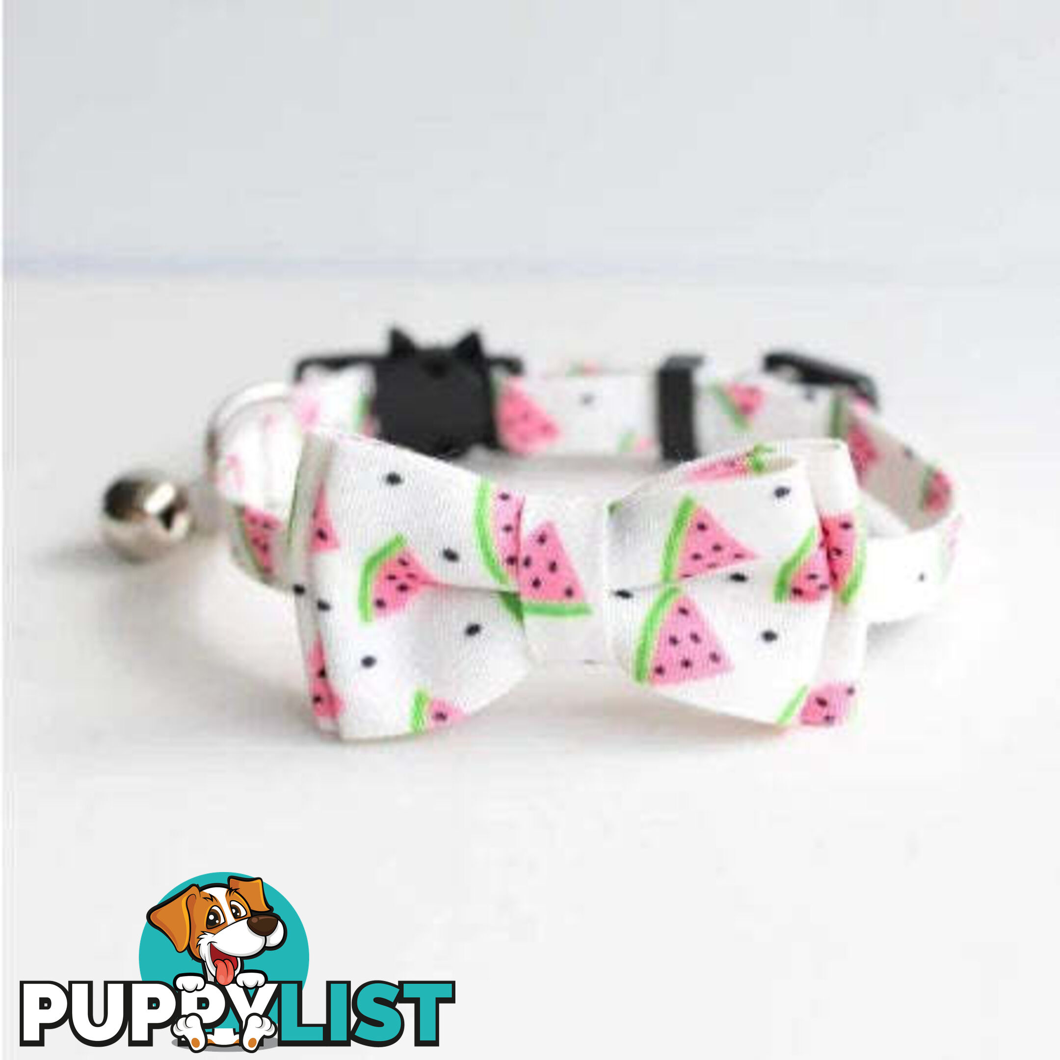 Breakaway Cat Collar & Bow Tie / XS - Hand Made by The Bark Side - TBSBRKXSCHY