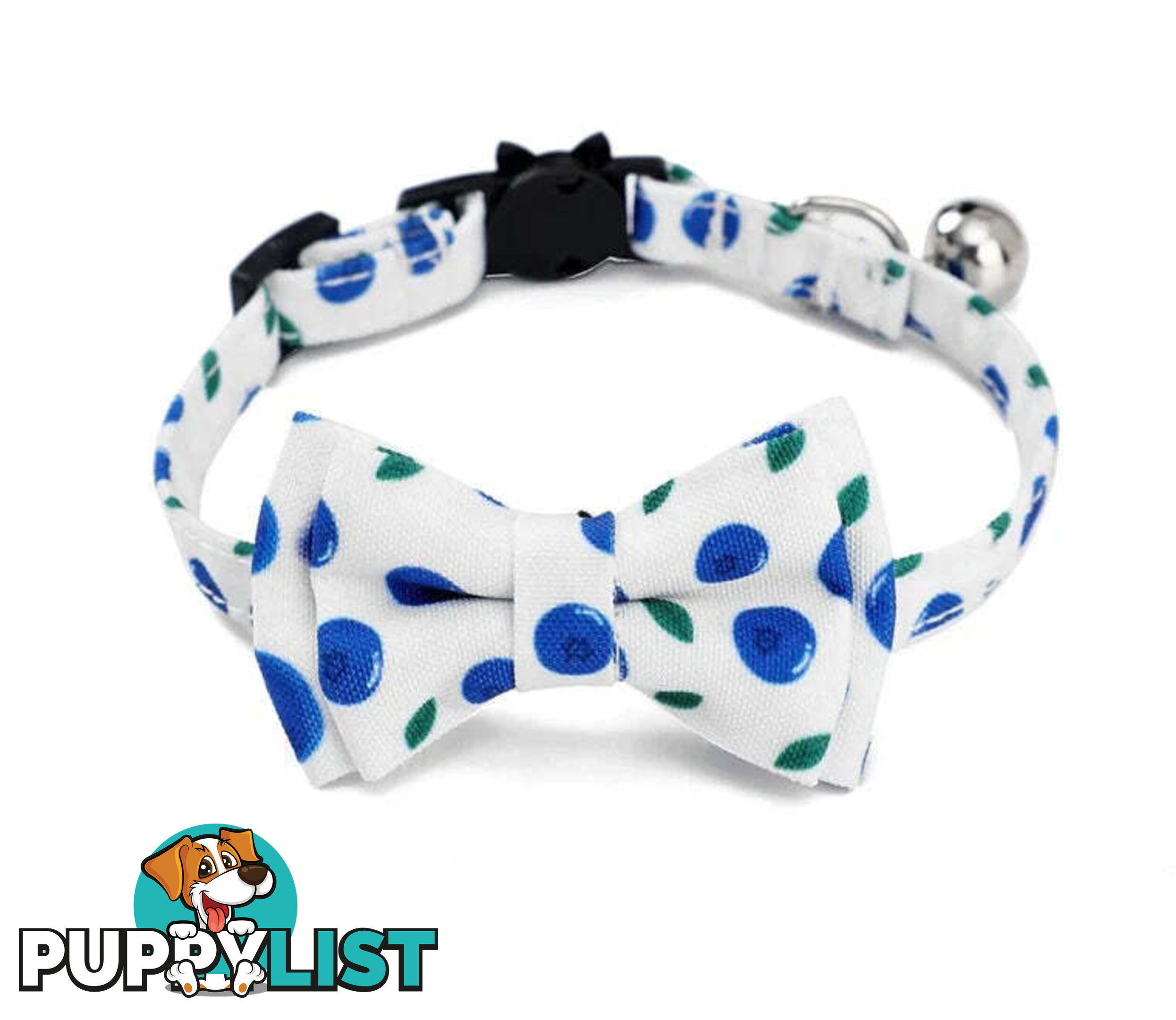 Breakaway Cat Collar & Bow Tie / XS - Hand Made by The Bark Side - TBSBRKXSCHY