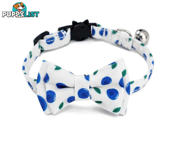 Breakaway Cat Collar & Bow Tie / XS - Hand Made by The Bark Side - TBSBRKXSCHY