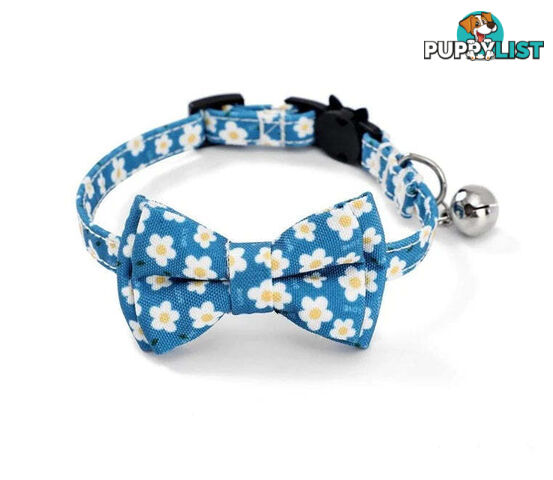 Breakaway Cat Collar & Bow Tie / XS - Hand Made by The Bark Side - TBSBRKXSCHY