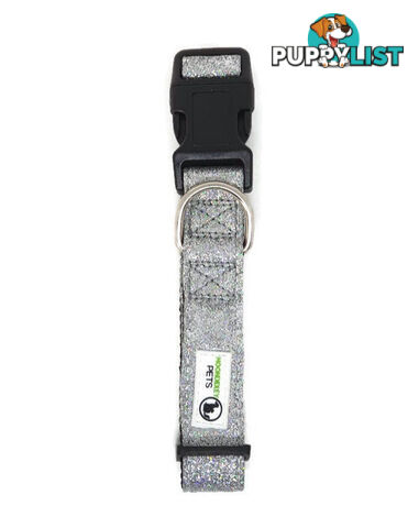 Bling Glitter Overlay Nylon Collar - Breakaway Buckle - Moondidley Pets - MDPCOLBLILTUR