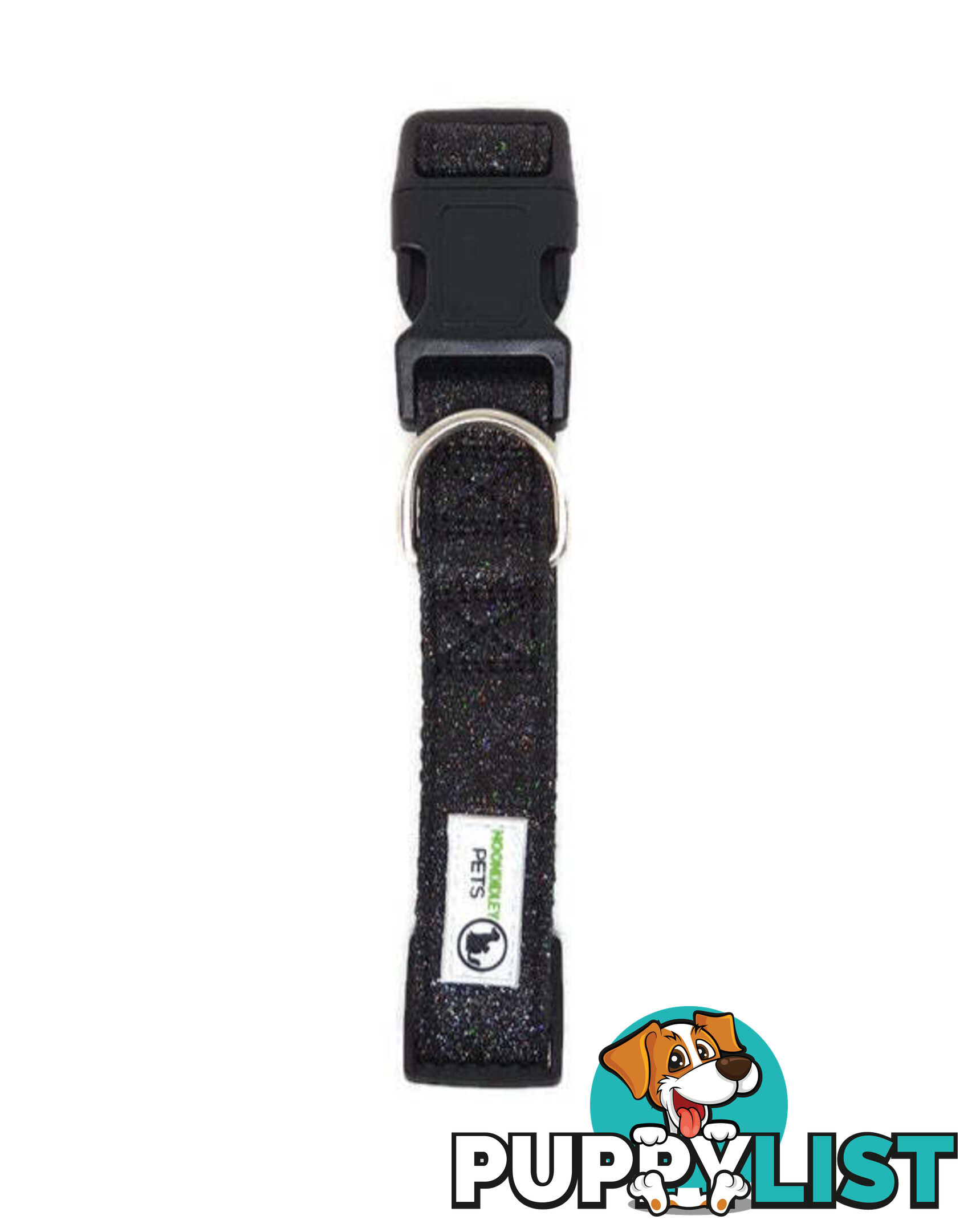 Bling Glitter Overlay Nylon Collar - Breakaway Buckle - Moondidley Pets - MDPCOLBLISRED