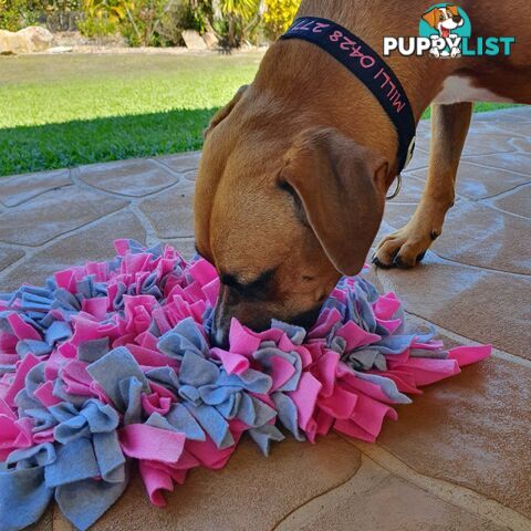 Snuffle Mats - Premium Heavy Duty Rubber Based - Pet Treat Play - Calms Anxiety - Slow Feeder - SNUFFLE-MED-NABK