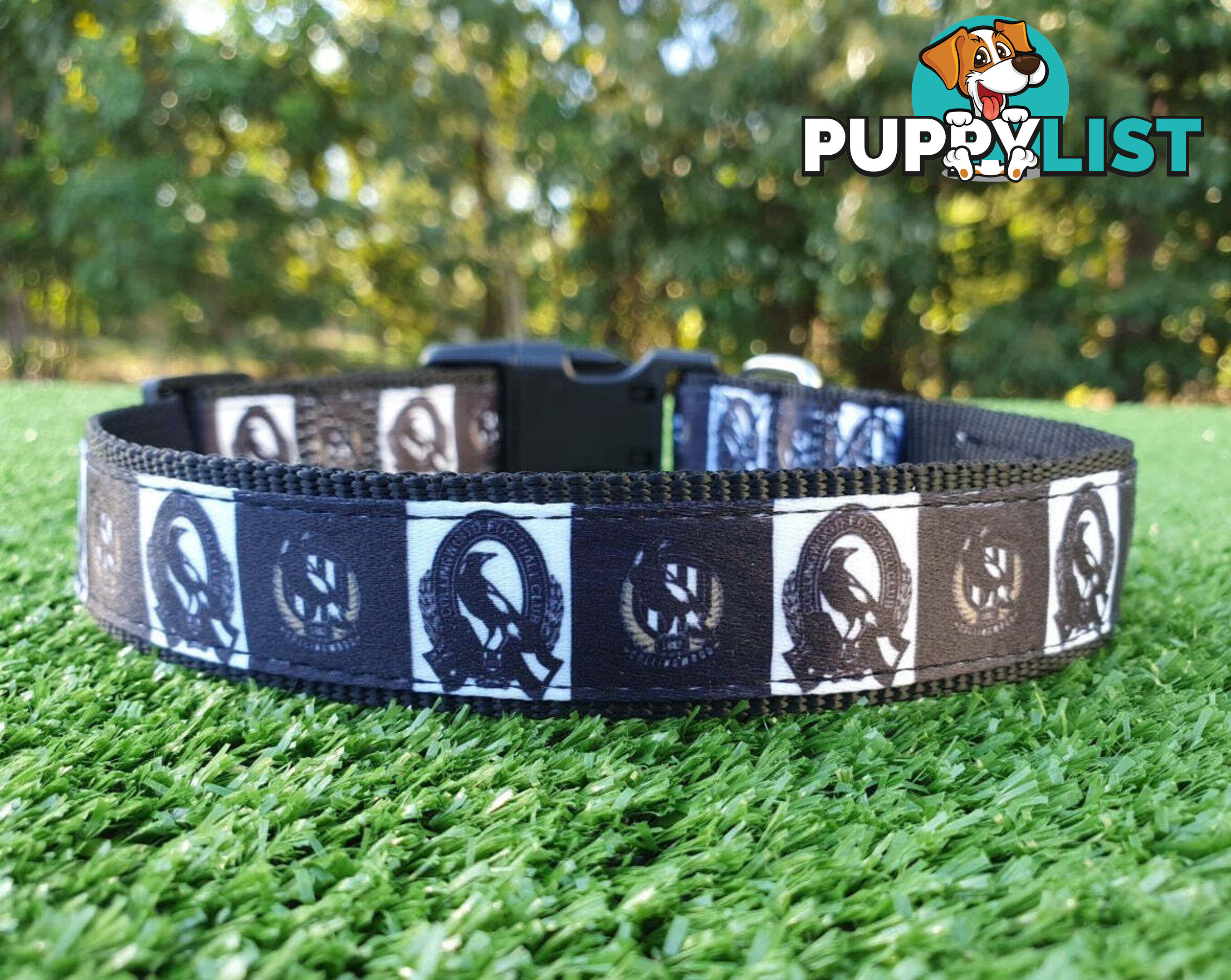 AFL Dog Collars, Footy - Aussie Rules - Moondidley Pets - MDPCOLAFLMSKS