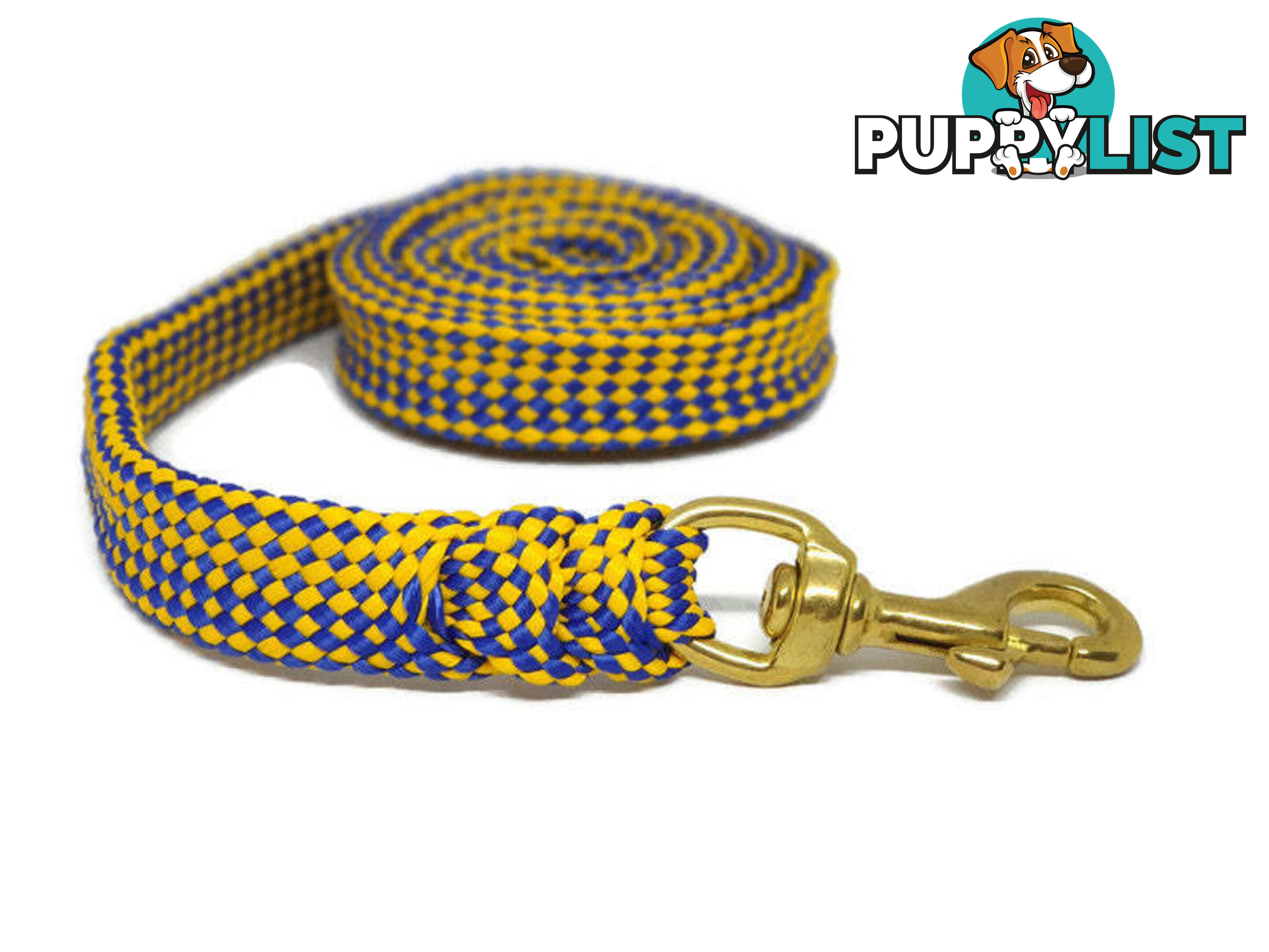 1.8m to 10m Long Dog Lead No Stitching Tough Yarnix 20mm Wide - YNXLD3SSPUR