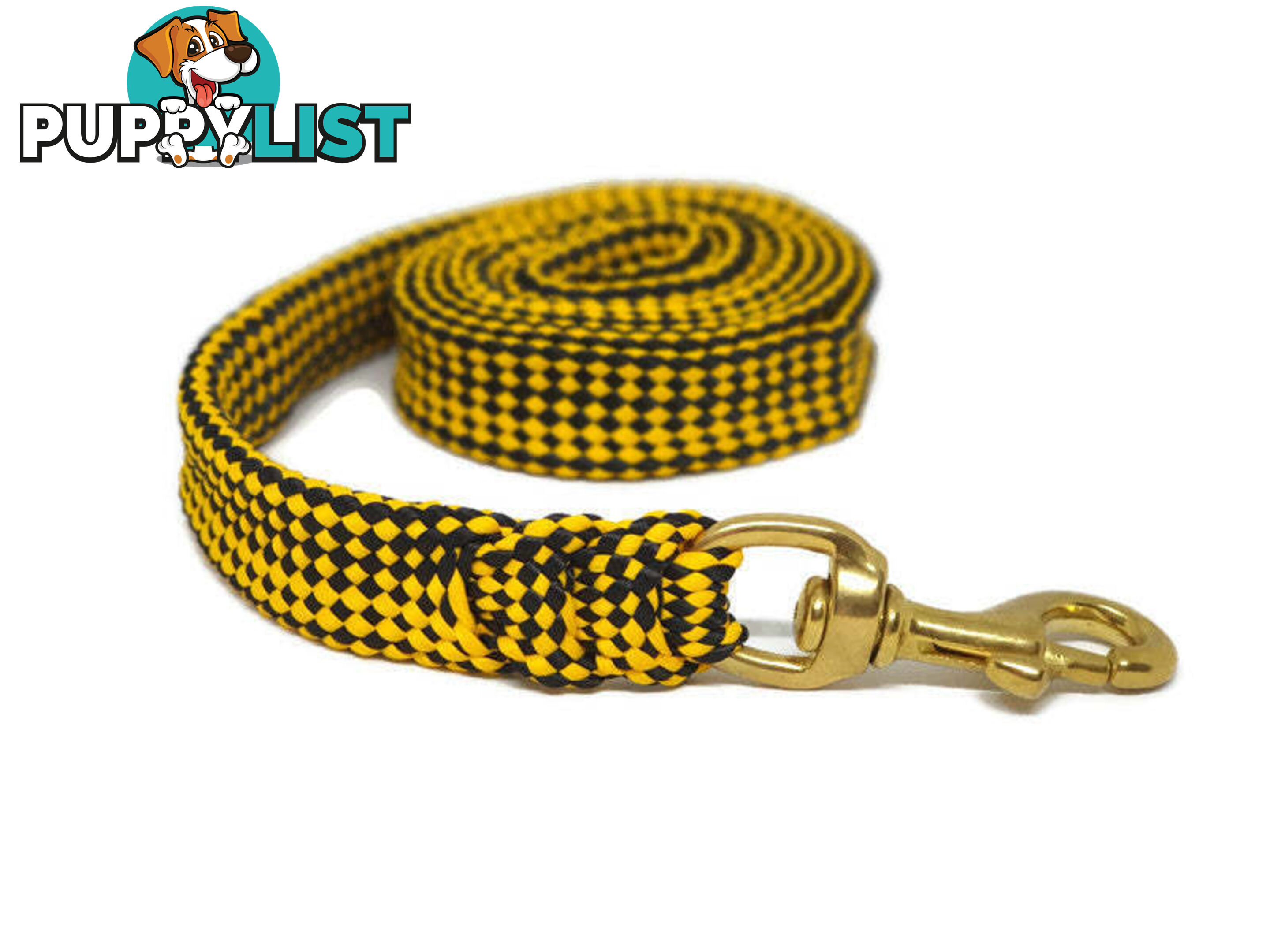 1.8m to 10m Long Dog Lead No Stitching Tough Yarnix 20mm Wide - YNXLD3SSPUR