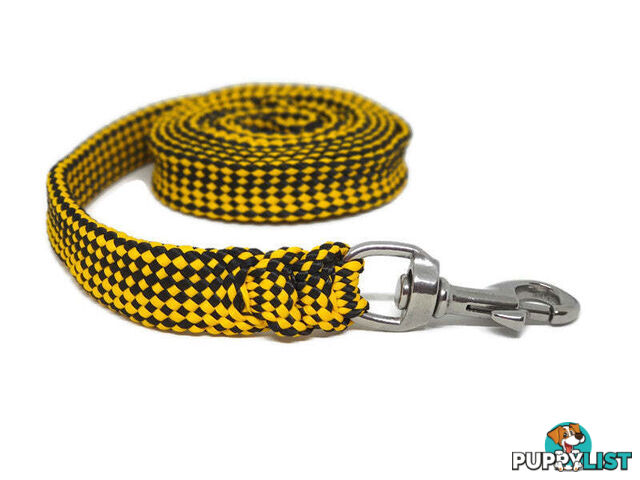 1.8m to 10m Long Dog Lead No Stitching Tough Yarnix 20mm Wide - YNXLD3SSPUR